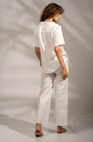 Aether Concept Linen Pants in White