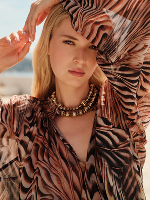 Devotion Salt Blouse in Animal Print