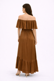 Silk 95 Five Tuilleries Convertible Dress in Nutmeg