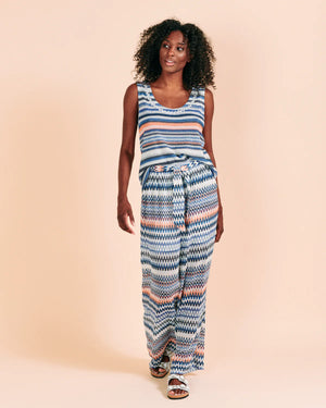 Valerie Khalfon Patras Pants in Blue