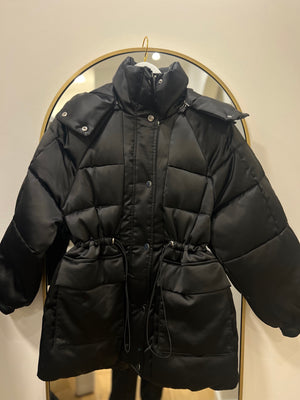 Berenice Gaia Puffa Coat in Black
