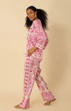 Hale Bob Frankie Charmeuse Pants in Pink