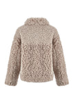 Urbancode Short Sheepy Jacket in Taupe