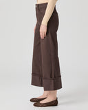 Paige Sasha Ankle Wide Cuff in Chocolate