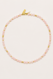 Talis Chains Jaipur Choker Rose Quartz in Gold