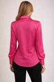 Silk 95 Five Bordeaux Long Sleeve in Hisbiscus