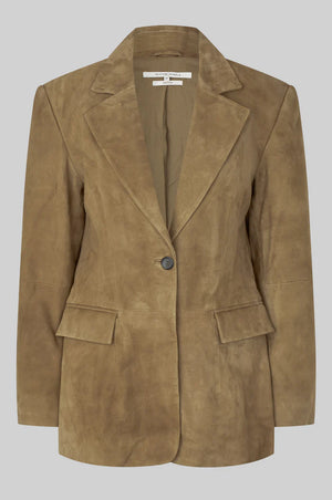 Second Female Suellen Suede Blazer in Oak