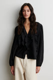 Second Female Rayna Frilled Blouse in Black