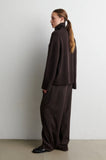 Second Female Alpha Knit T Neck in Dark Brown