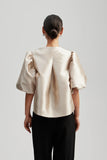 Malina Cleo Pouf Blouse in Beige