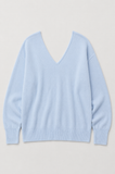 Solocascmir Button Jumper in Cielo