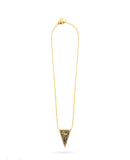 Talis Chains Triangle Pendant in Dalmation Jasper
