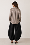 Silk 95 Five Au Luxe Top in Taupe