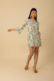 Hale Bob Classic Dress in Turquoise