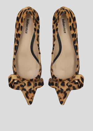 Lola Cruz Bailarinas Leopardo in Animal Print