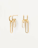 Pdpaola Nexa Earrings in Gold