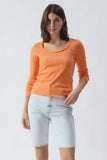American Vintage Sonoma Long Slv in Orange
