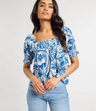 Mille Caro Top in Blue