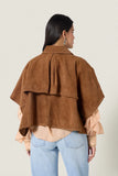Scarlet Poppies Vontal Cape in Camel
