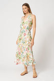 120% Lino Printed Dress in Multi