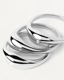 Pdpaola Sugar Ring Set in Silver