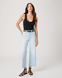 Paige Anessa Raw Hem in Motif Light Blue