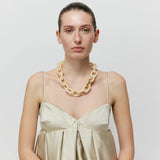 Vanessa Baroni Oval Necklace in Marble