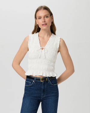 Paige Devi Top in White