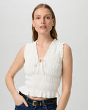Paige Devi Top in White