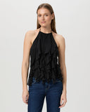 Paige Ciao Silk Top in Black