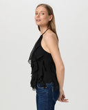 Paige Ciao Silk Top in Black