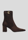 Lola Cruz Agnese Buckle Boots in Chocolate