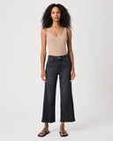 Paige Anessa Raw Hem Panel in Ink Black