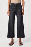 Paige Anessa Raw Hem Panel in Ink Black