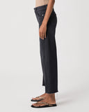 Paige Anessa Raw Hem Panel in Ink Black