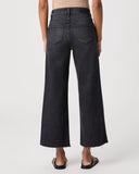 Paige Anessa Raw Hem Panel in Ink Black