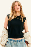 Jumper 1234 Distressed Tank in Black