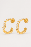 Talis Chains Deconstructed Hoops in Blue Lace