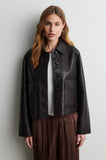 Second Female Ezay Leather Jacket in Demitasse