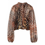 Devotion Salt Blouse in Animal Print