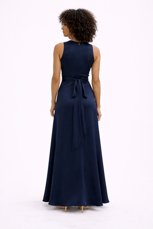 Silk 95 Five Shangrila Rose Dress in Navy