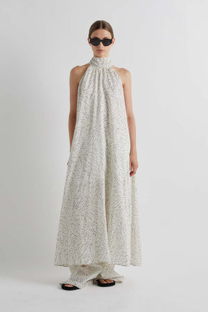 Mei Meij Dress in White Black