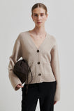 Second Female Alpha Knit Cardi in Beige