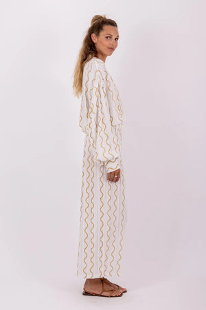Sundress Adele Blouse in White
