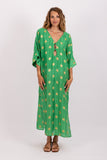 Sundress Leandre Long Dress in Green