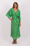 Sundress Leandre Long Dress in Green