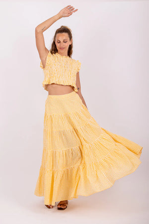 Sundress Malone Top in Yellow