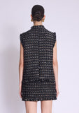 Berenice Vador Tweed Gilet in Black