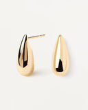 Pdpaola Large Sugar Earrings in Gold