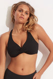 Seafolly Collective Wrap Front F Cup Bikini in Black